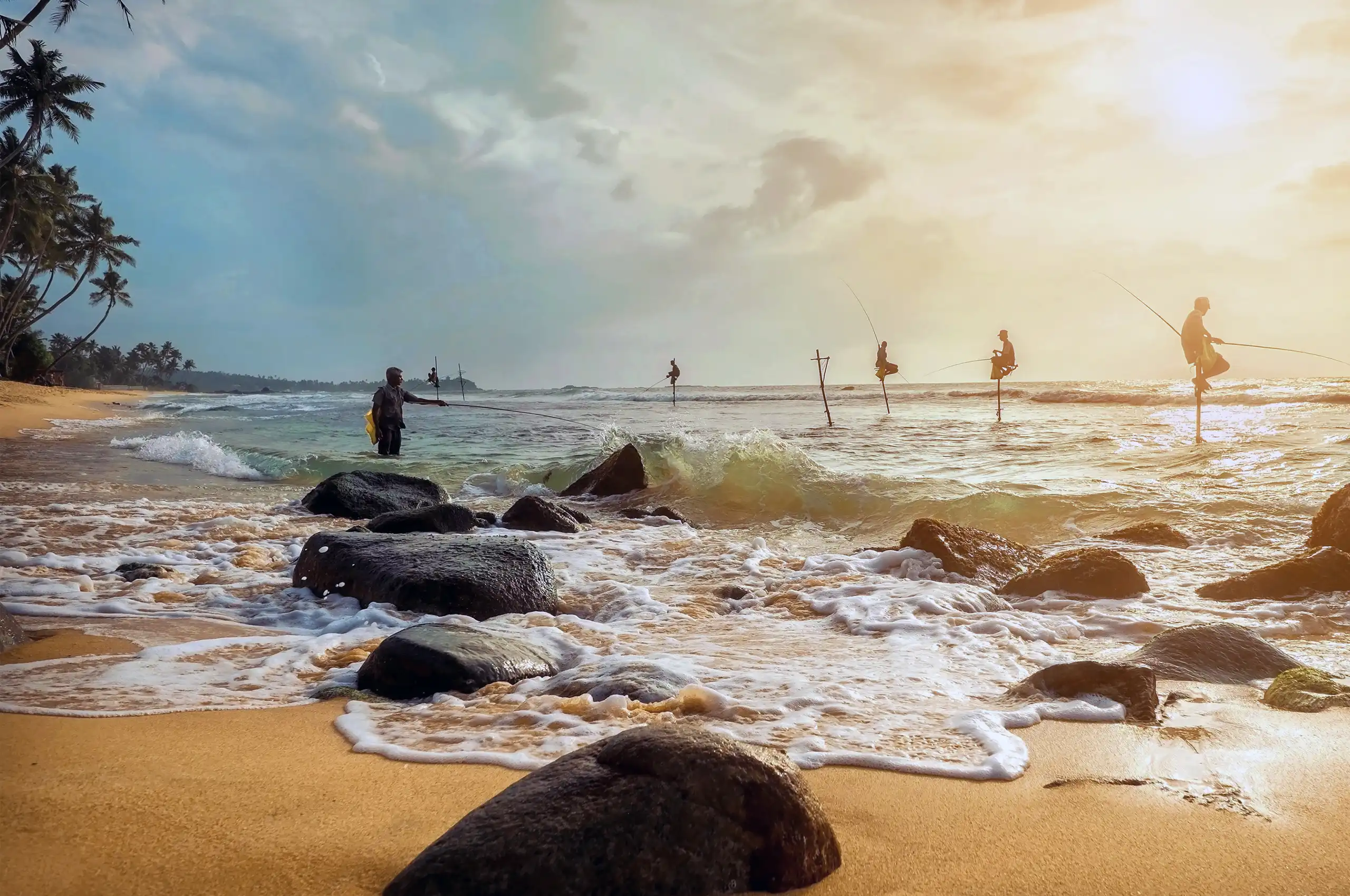 Beautyful Beach Fishing Sri Lanka
